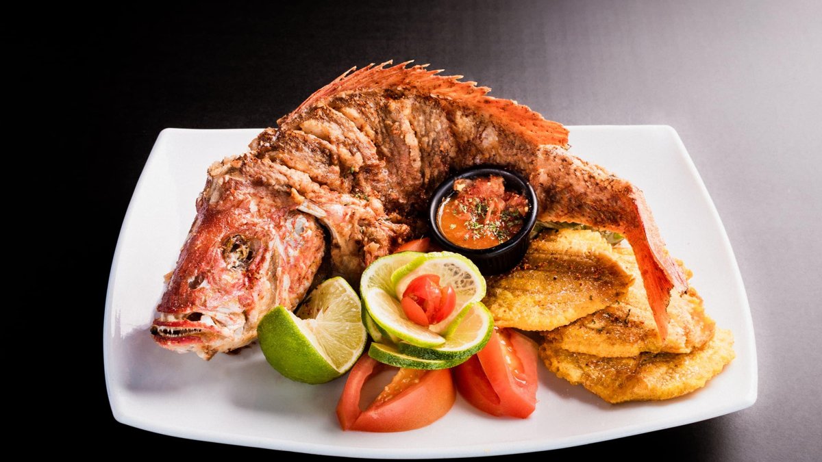 Whole Fried Red Snapper