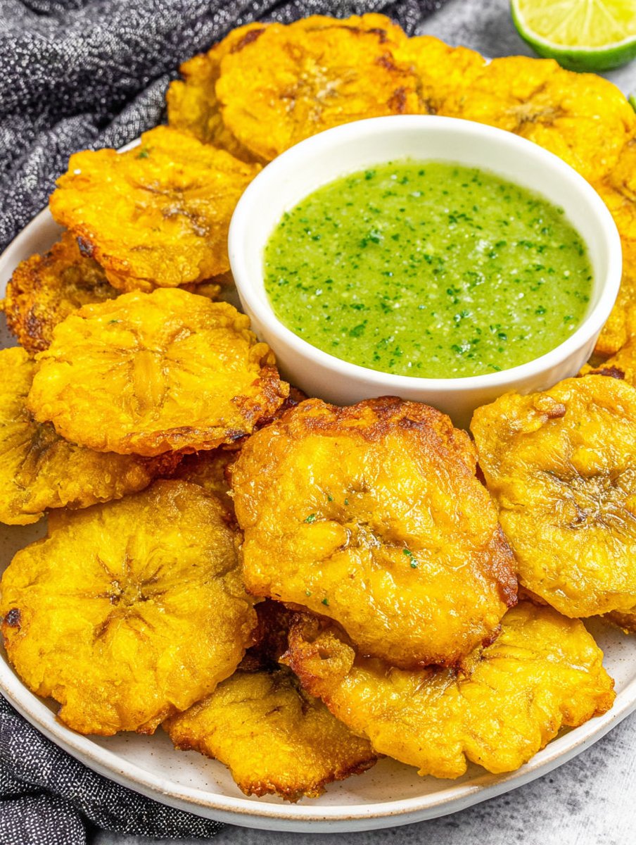 Fried Green Plantains