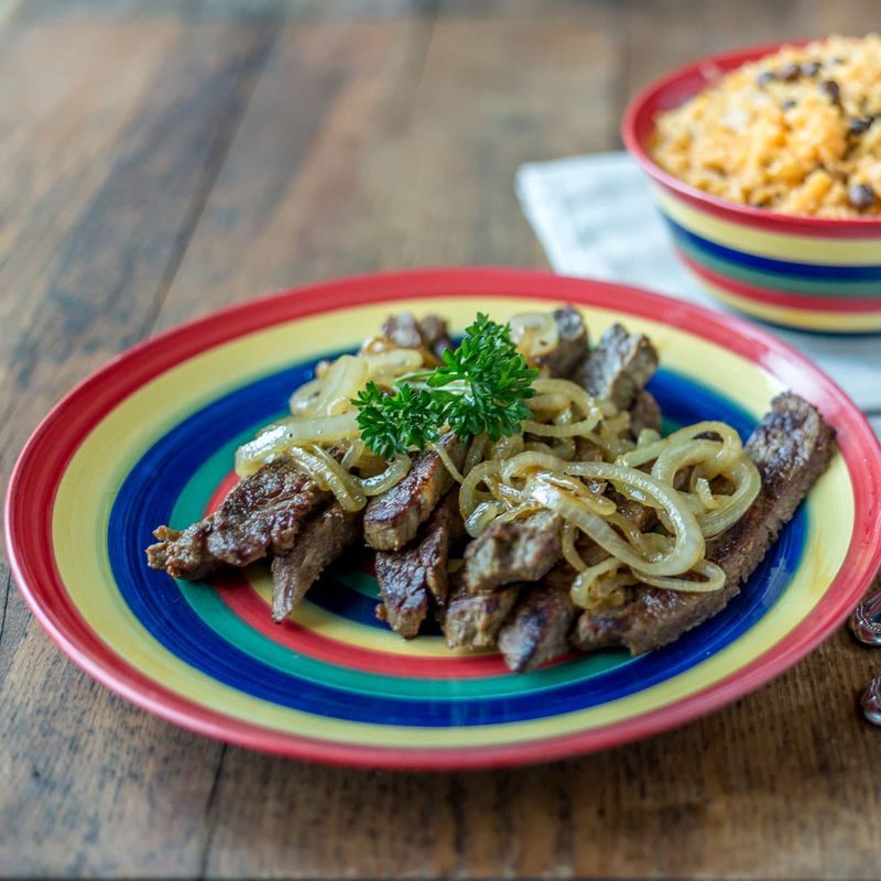 Steak with Onions